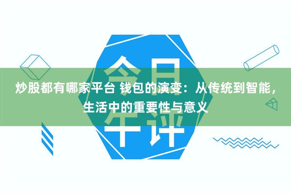 炒股都有哪家平台 钱包的演变：从传统到智能，生活中的重要性与意义