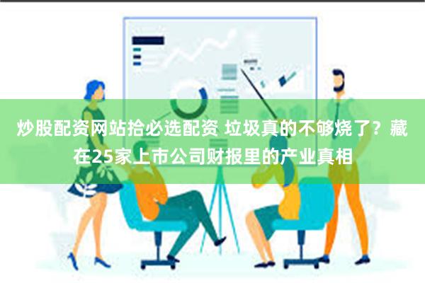 炒股配资网站拾必选配资 垃圾真的不够烧了？藏在25家上市公司财报里的产业真相